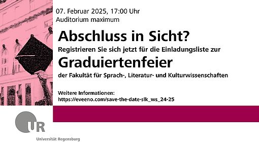 Save-the-Date: Jetzt in Einladungsliste zur Graduiertenfeier eintragen