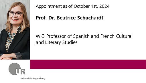 New appointment as of October 1st, 2024 for W3-professor of Spanish and French Cultural and Literary Studies